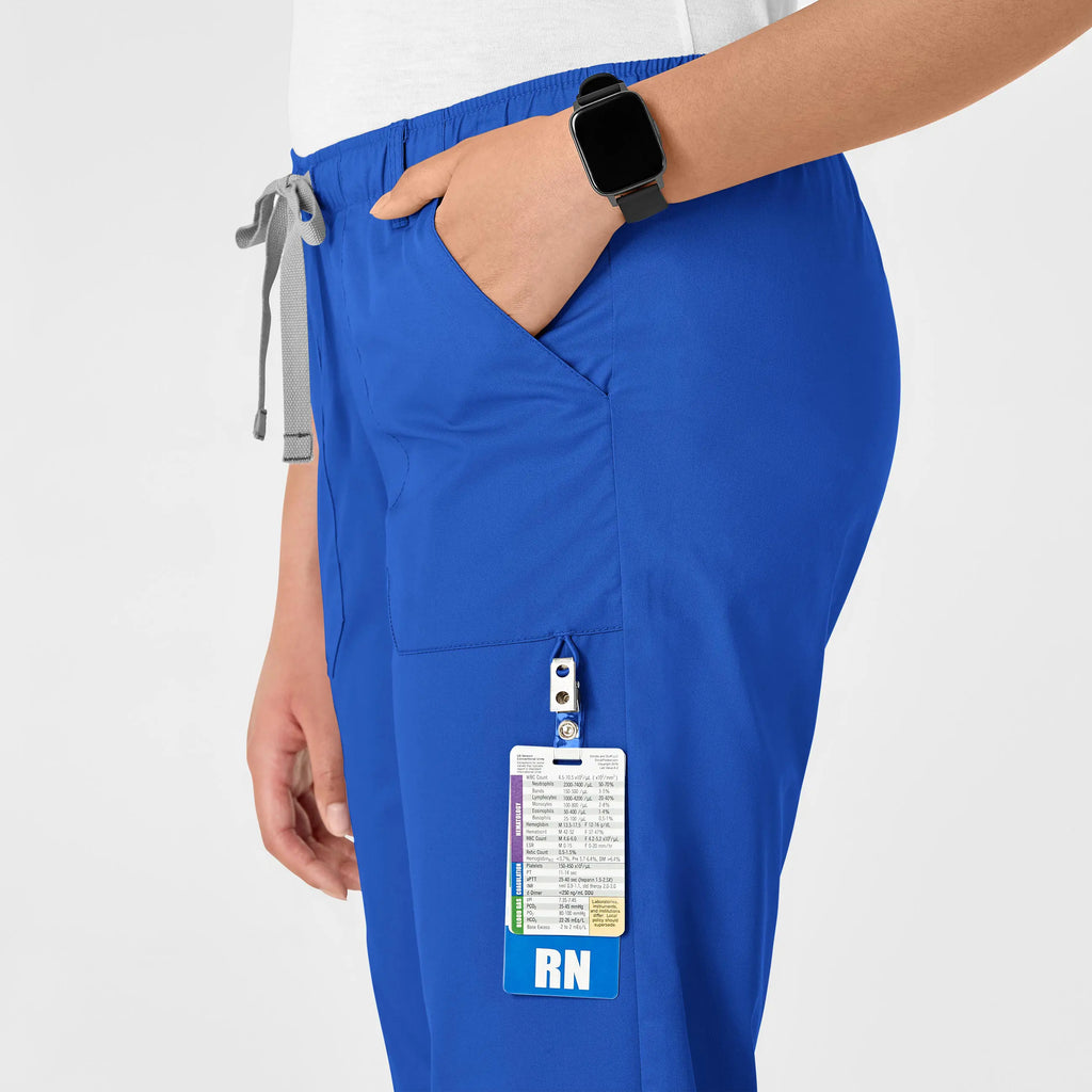 Wink Scrubs Women's Straight Leg Cargo Scrub Pant Royal Blue | scrub-supply.com