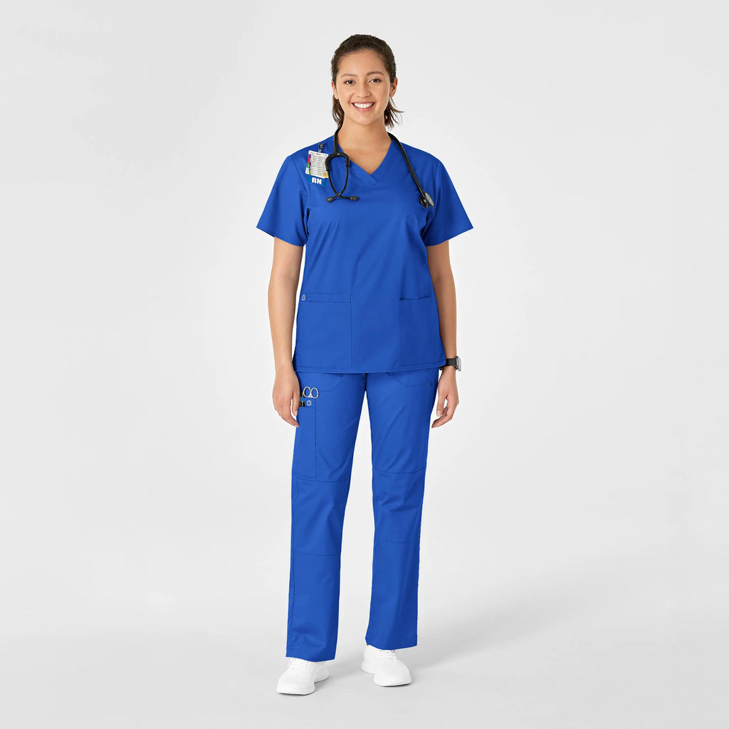 Wink Scrubs Women's Straight Leg Cargo Scrub Pant Royal Blue | scrub-supply.com