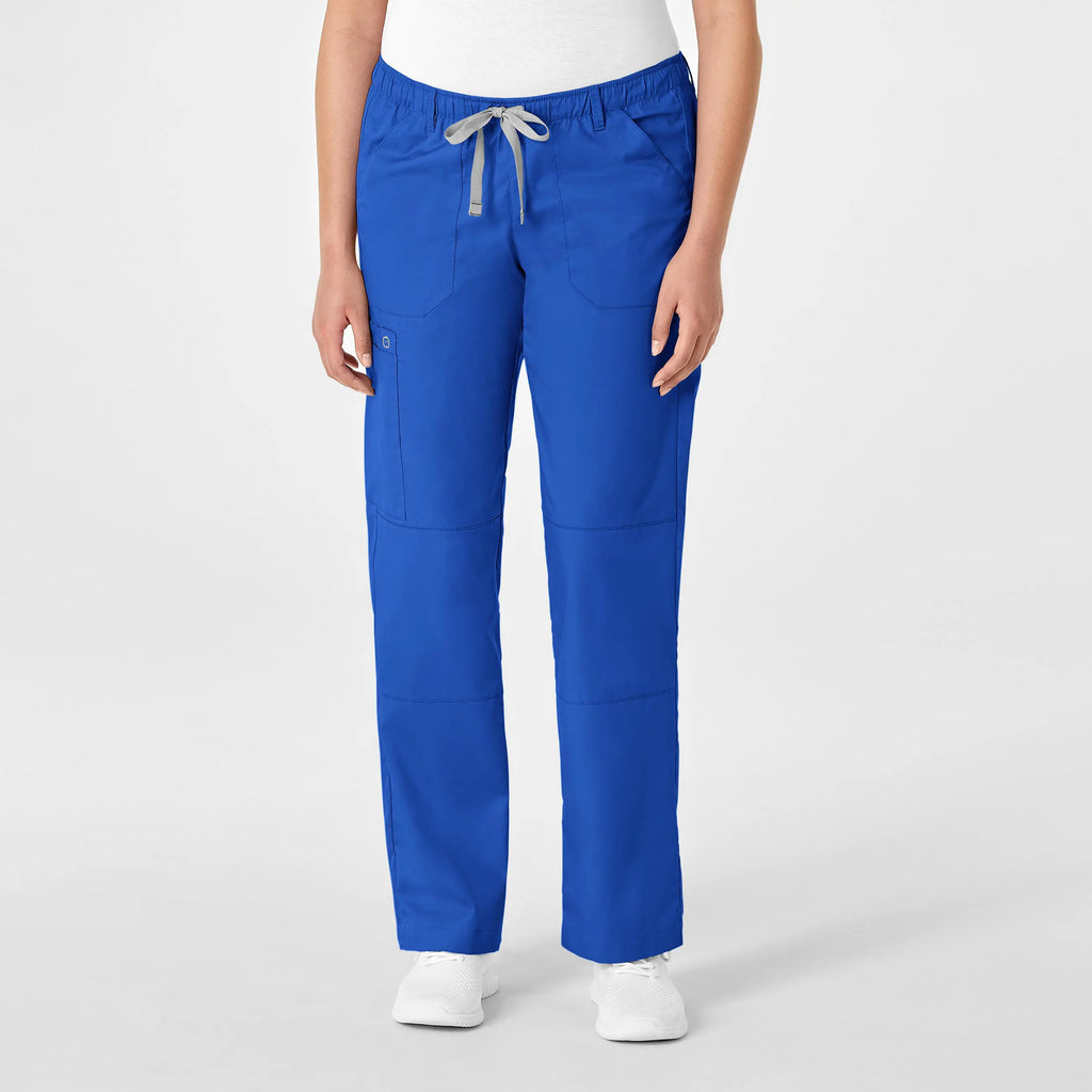 Wink Scrubs Women's Straight Leg Cargo Scrub Pant Royal Blue | scrub-supply.com