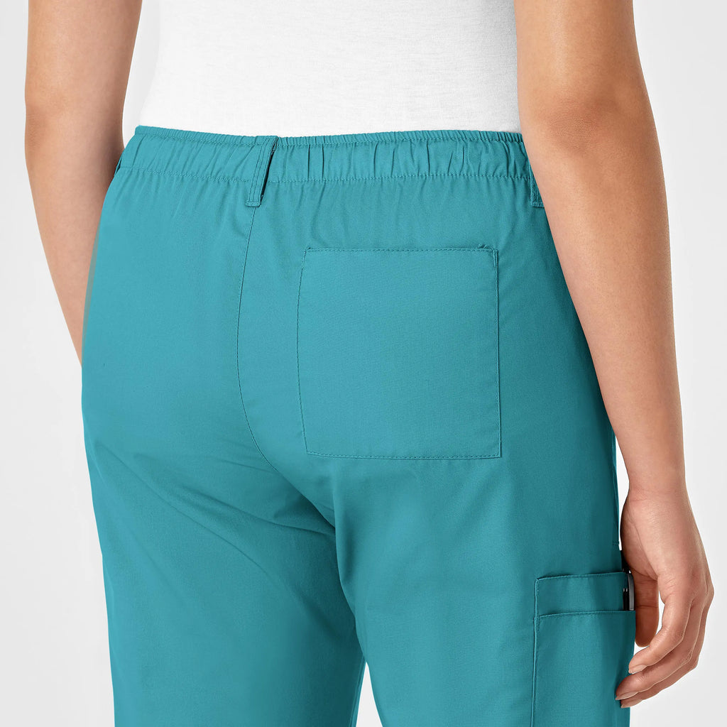 Wink Scrubs Women's Straight Leg Cargo Scrub Pant Teal | scrub-supply.com