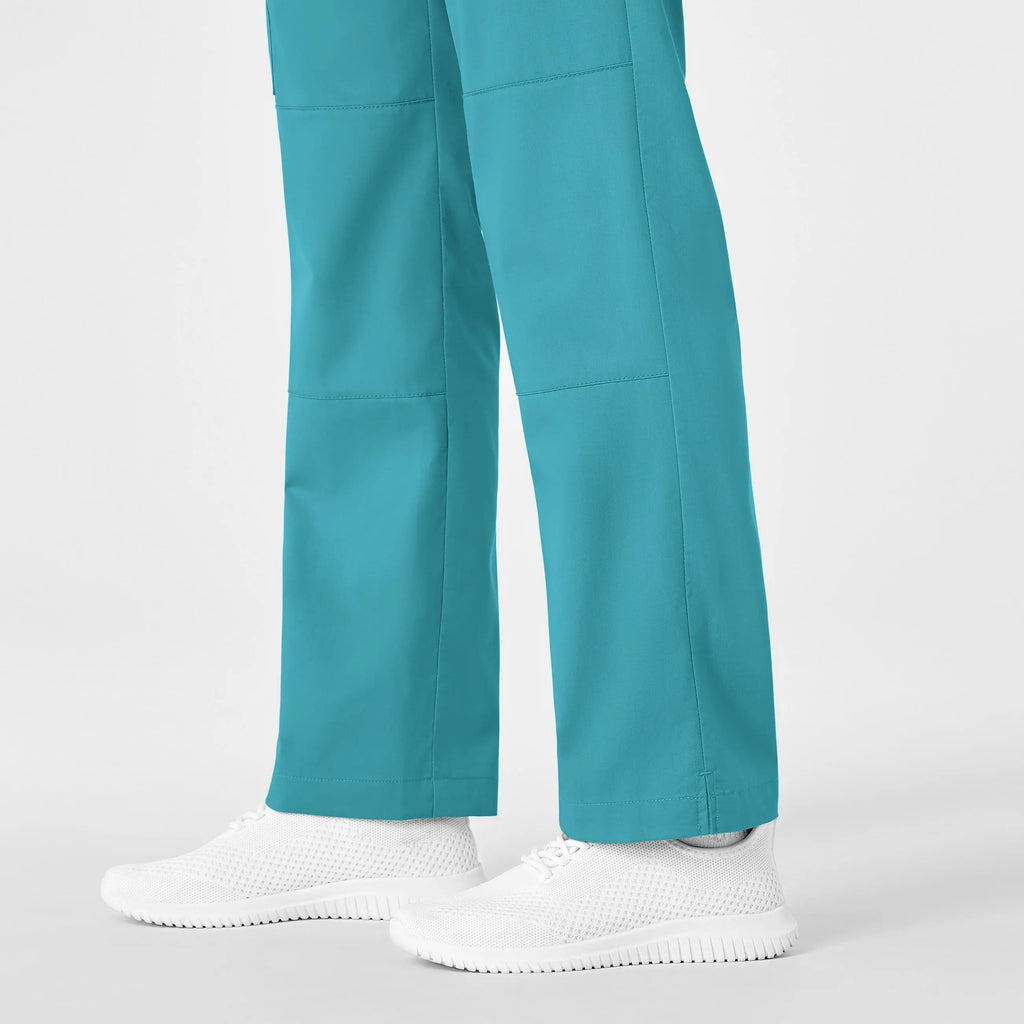 Wink Scrubs Women's Straight Leg Cargo Scrub Pant Teal | scrub-supply.com