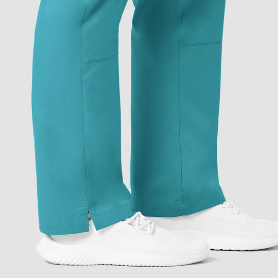 Wink Scrubs Women's Straight Leg Cargo Scrub Pant Teal | scrub-supply.com