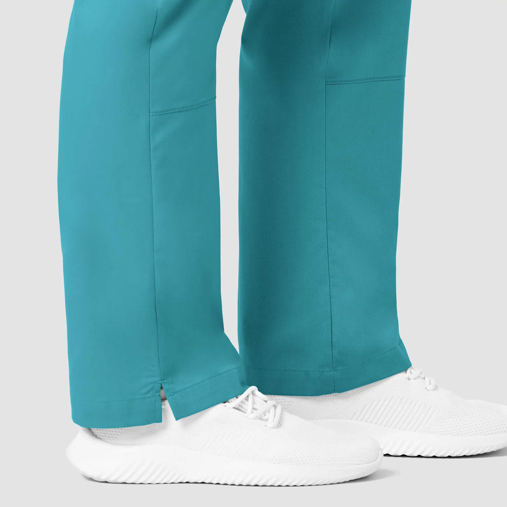 Wink Scrubs Women's Straight Leg Cargo Scrub Pant Teal | scrub-supply.com