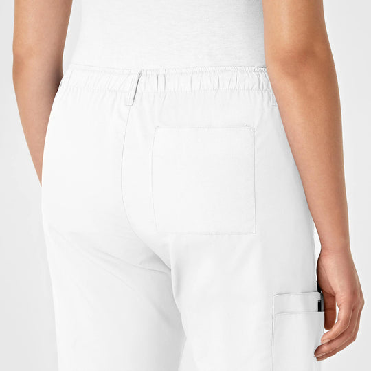 Wink Scrubs Women's Straight Leg Cargo Scrub Pant White | scrub-supply.com