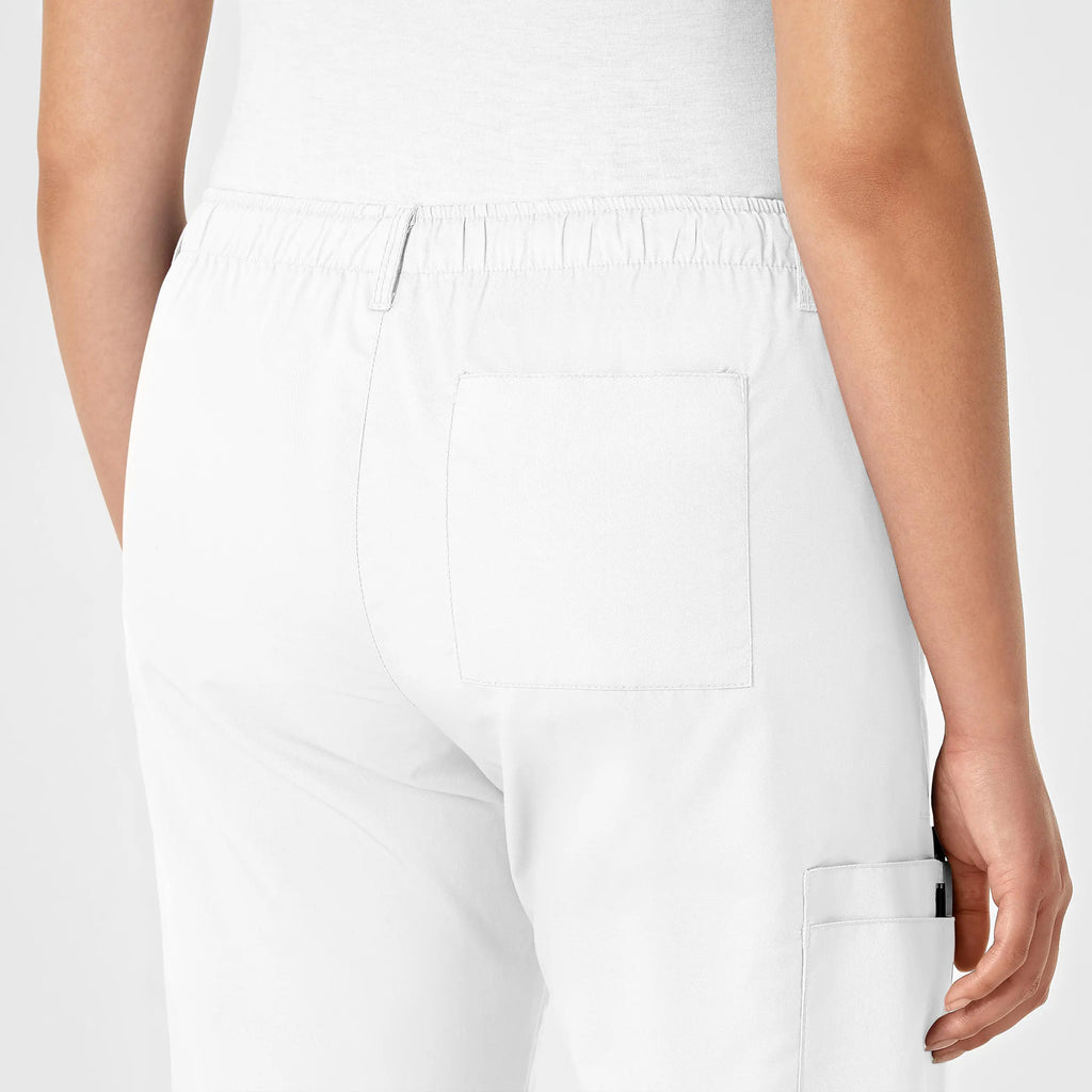 Wink Scrubs Women's Straight Leg Cargo Scrub Pant White | scrub-supply.com