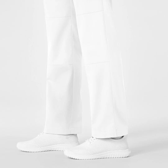 Wink Scrubs Women's Straight Leg Cargo Scrub Pant White | scrub-supply.com