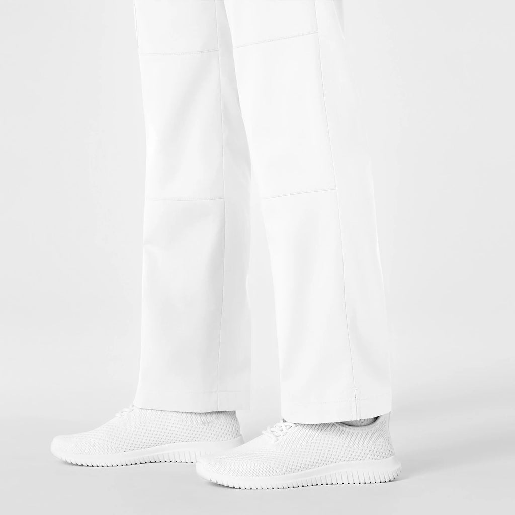 Wink Scrubs Women's Straight Leg Cargo Scrub Pant White | scrub-supply.com