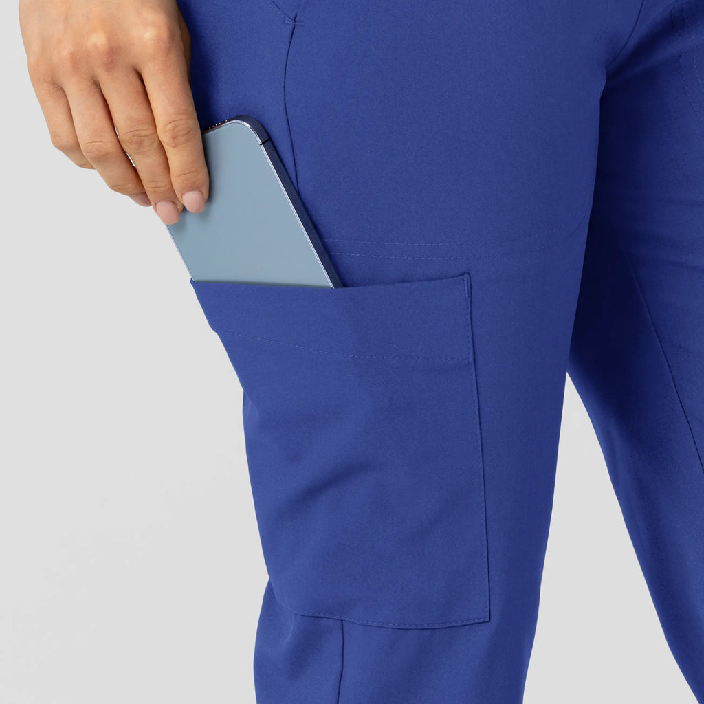 Wink Scrubs Women's Flex-n-Reach Track Scrub Pant Galaxy Blue | scrub-supply.com