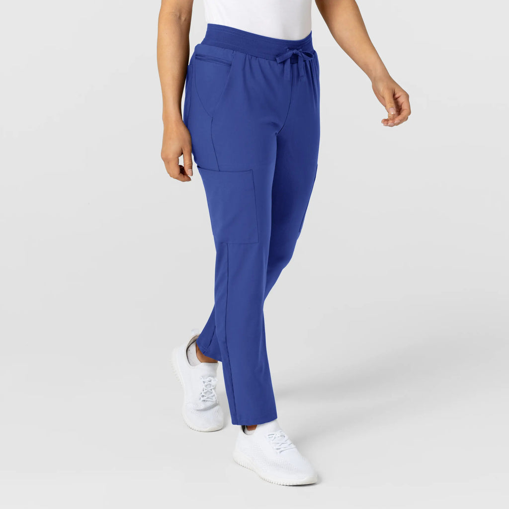 Wink Scrubs Women's Flex-n-Reach Track Scrub Pant Galaxy Blue | scrub-supply.com