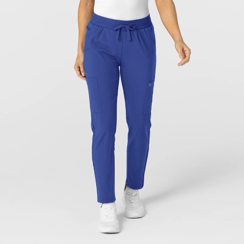 Wink Scrubs Women's Flex-n-Reach Track Scrub Pant Galaxy Blue | scrub-supply.com