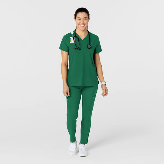 Wink Scrubs Women's Flex-n-Reach Track Scrub Pant Hunter | scrub-supply.com
