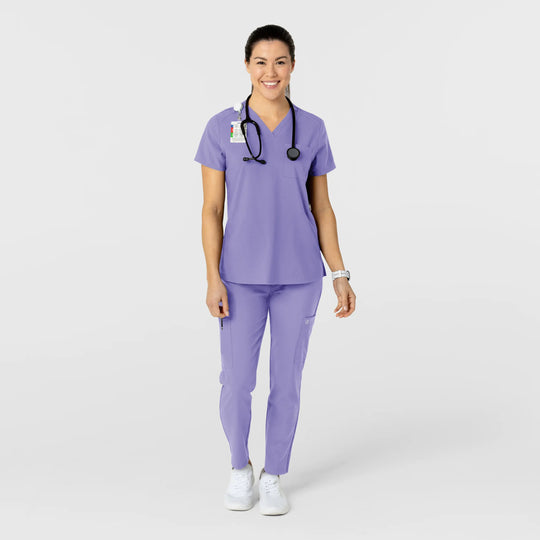 Wink Scrubs Women's Flex-n-Reach Track Scrub Pant Iris Purple | scrub-supply.com