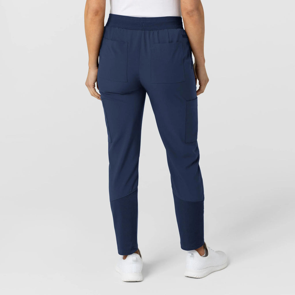 Wink Scrubs Women's Flex-n-Reach Track Scrub Pant Navy | scrub-supply.com