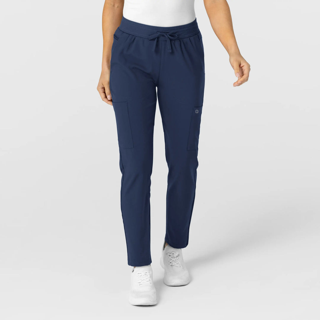 Wink Scrubs Women's Flex-n-Reach Track Scrub Pant Navy | scrub-supply.com