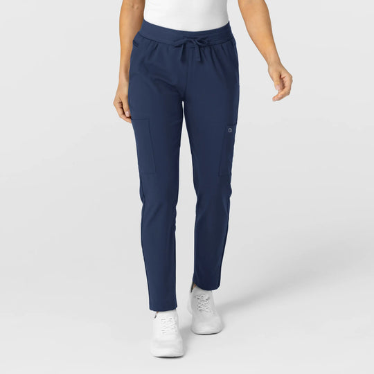 Wink Scrubs Women's Flex-n-Reach Track Scrub Pant Navy | scrub-supply.com
