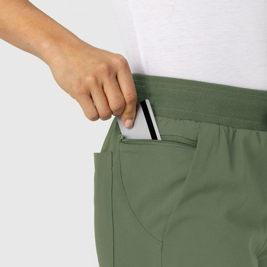 Wink Scrubs Women's Flex-n-Reach Track Scrub Pant Olive | scrub-supply.com
