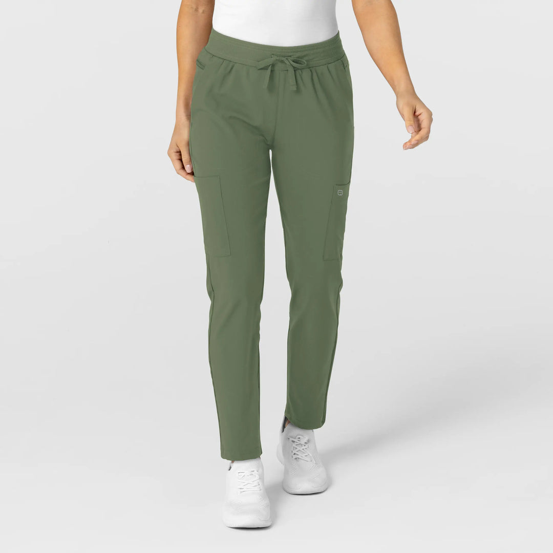 Wink Scrubs Women's Flex-n-Reach Track Scrub Pant Olive | scrub-supply.com