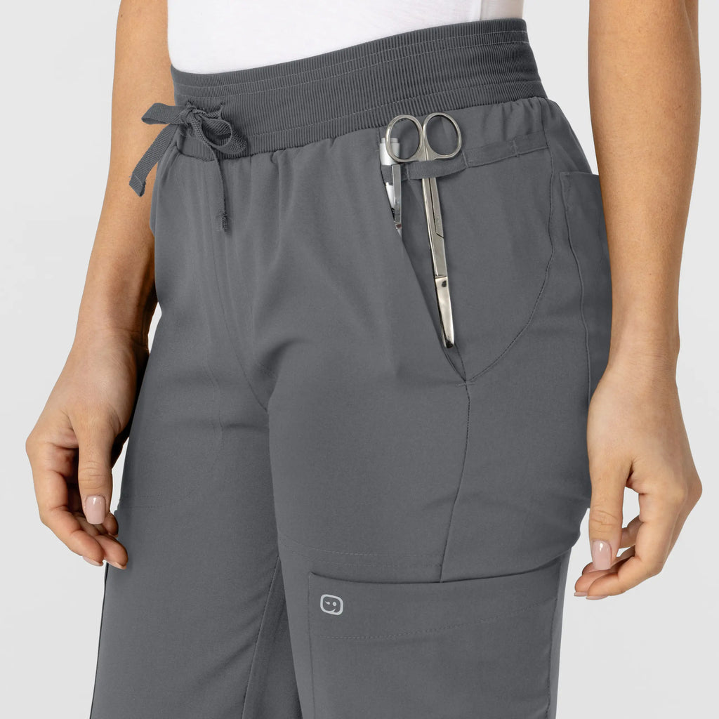 Wink Scrubs Women's Flex-n-Reach Track Scrub Pant Pewter | scrub-supply.com