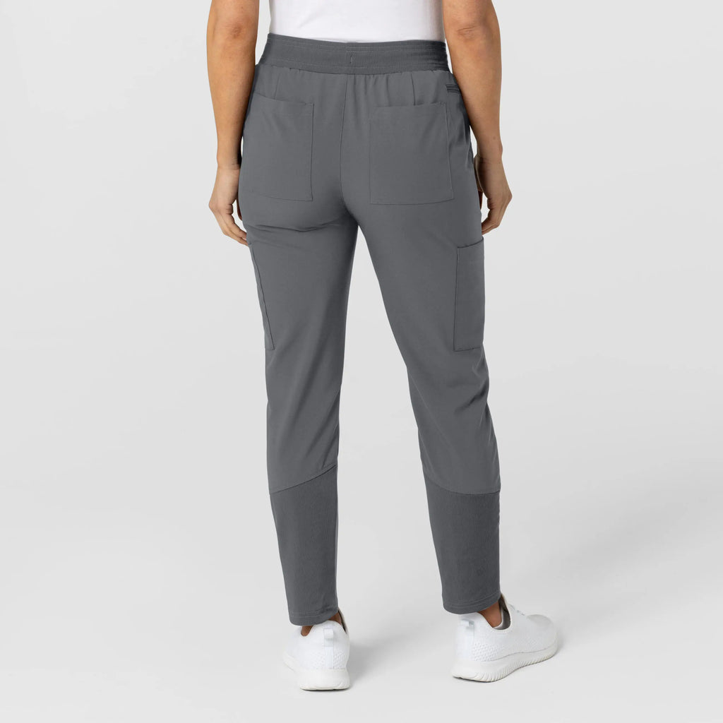 Wink Scrubs Women's Flex-n-Reach Track Scrub Pant Pewter | scrub-supply.com