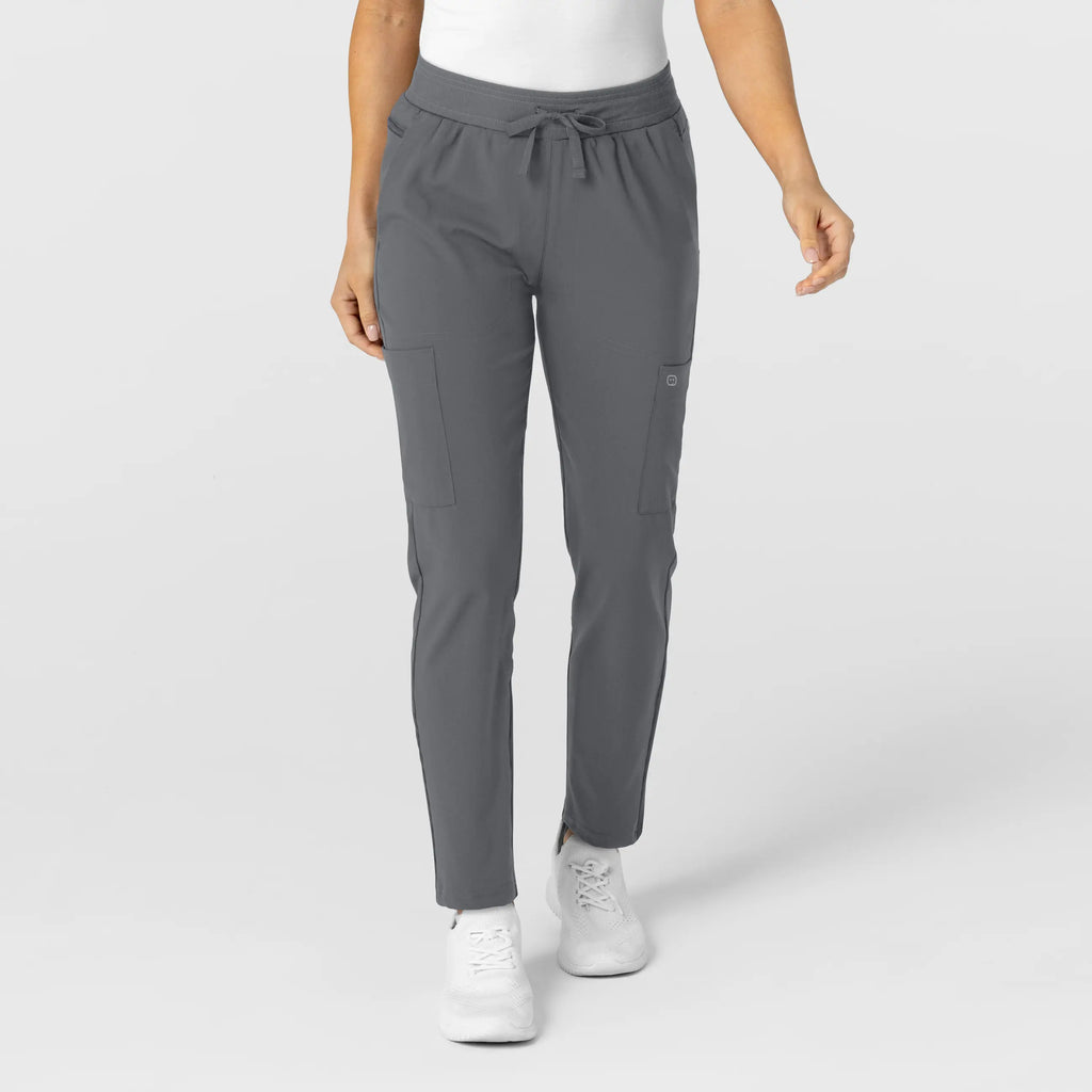 Wink Scrubs Women's Flex-n-Reach Track Scrub Pant Pewter | scrub-supply.com