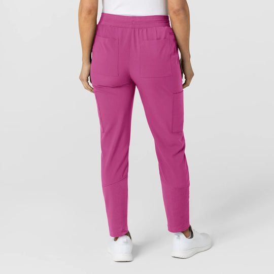Wink Scrubs Women's Flex-n-Reach Track Scrub Pant Raspberry | scrub-supply.com