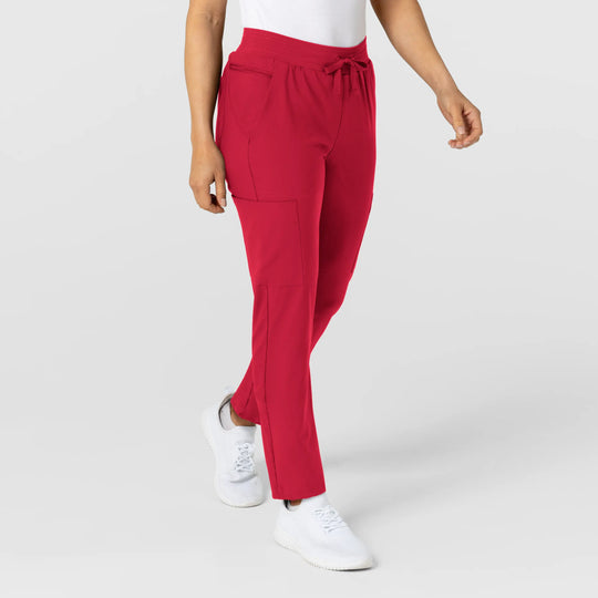 Wink Scrubs Women's Flex-n-Reach Track Scrub Pant Red | scrub-supply.com