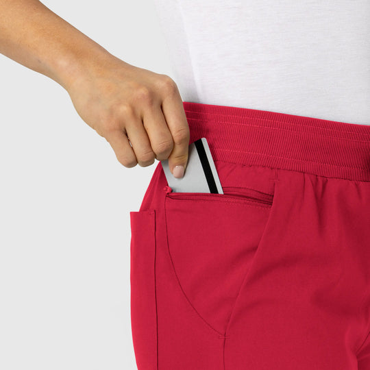 Wink Scrubs Women's Flex-n-Reach Track Scrub Pant Red | scrub-supply.com
