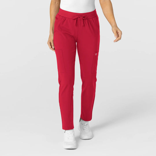 Wink Scrubs Women's Flex-n-Reach Track Scrub Pant Red | scrub-supply.com