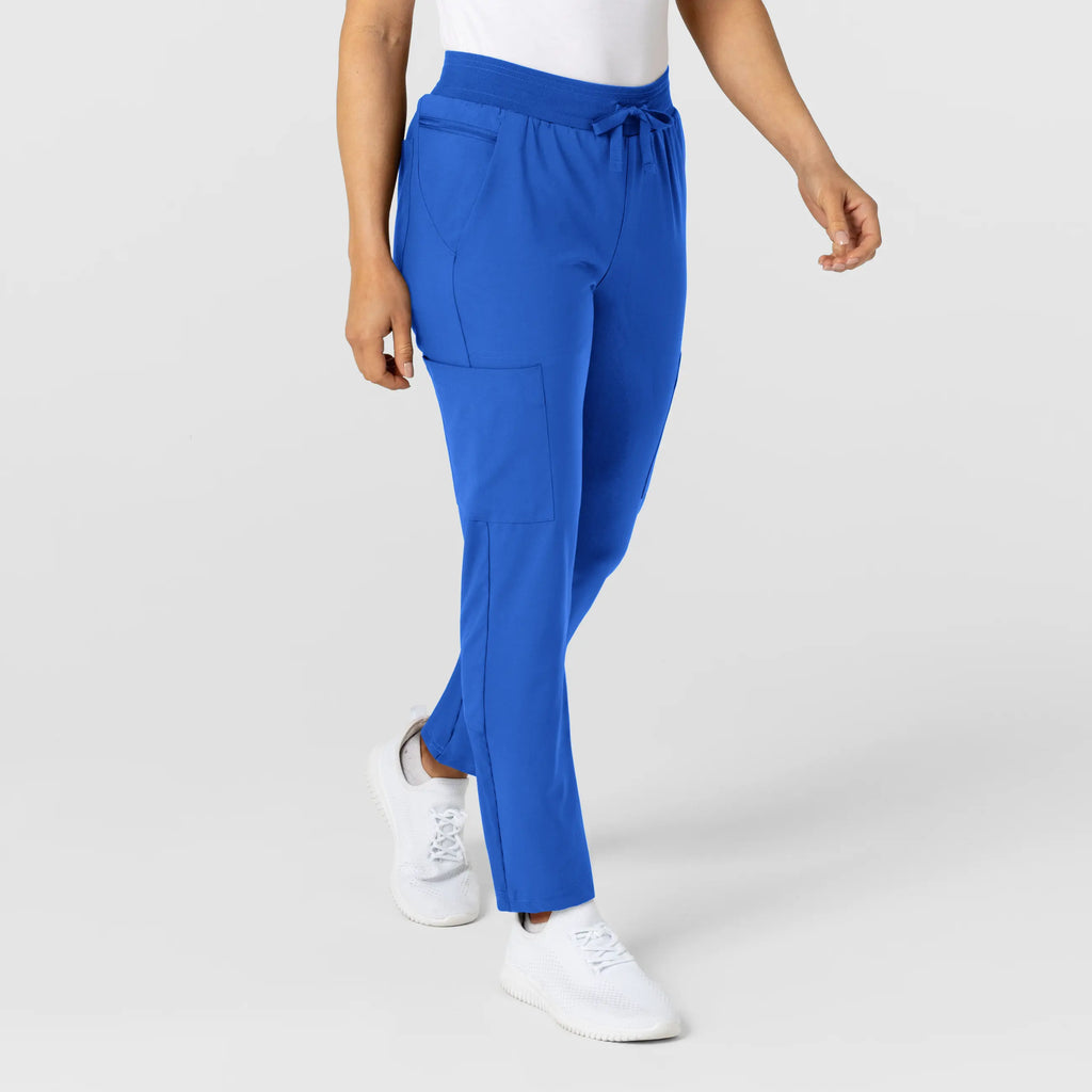 Wink Scrubs Women's Flex-n-Reach Track Scrub Pant Royal Blue | scrub-supply.com