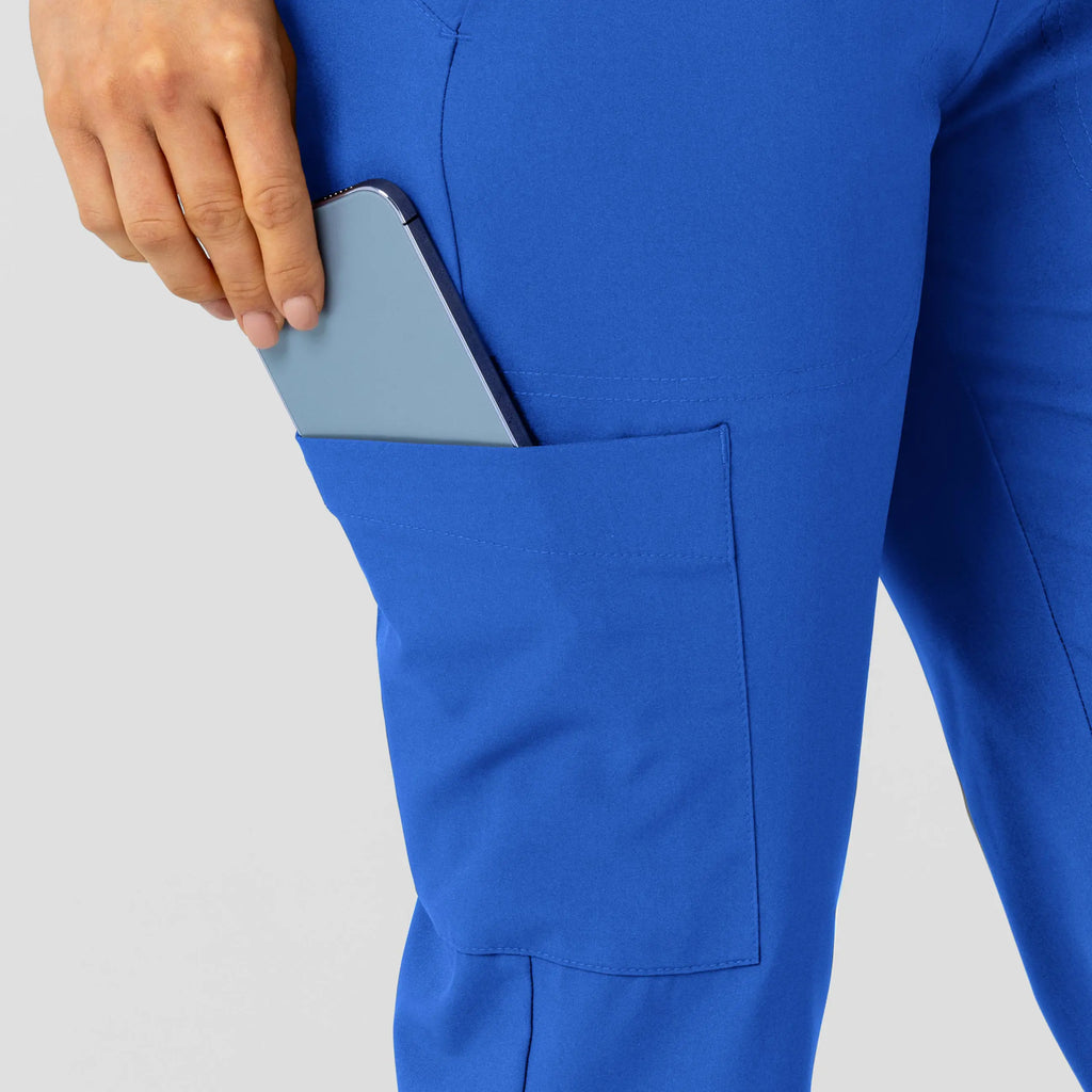 Wink Scrubs Women's Flex-n-Reach Track Scrub Pant Royal Blue | scrub-supply.com