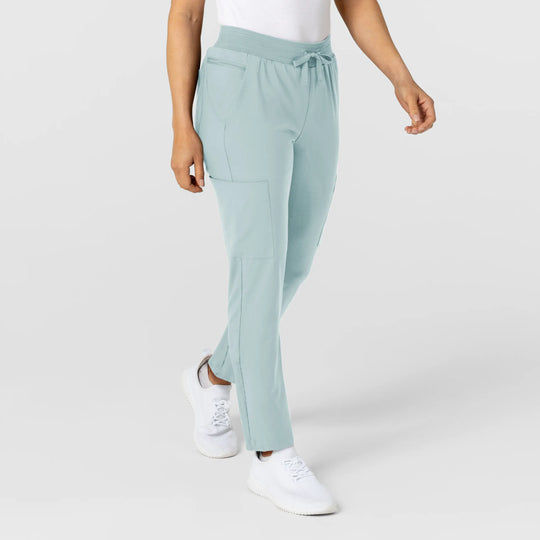 Wink Scrubs Women's Flex-n-Reach Track Scrub Pant Sky Blue | scrub-supply.com