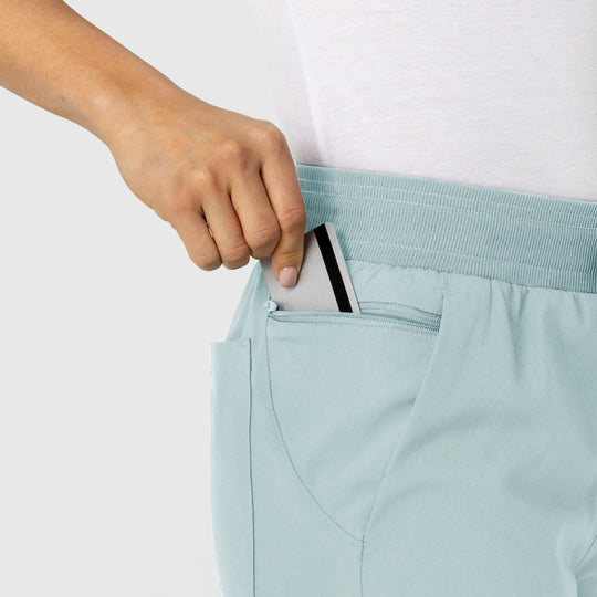 Wink Scrubs Women's Flex-n-Reach Track Scrub Pant Sky Blue | scrub-supply.com