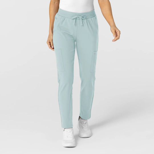 Wink Scrubs Women's Flex-n-Reach Track Scrub Pant Sky Blue | scrub-supply.com