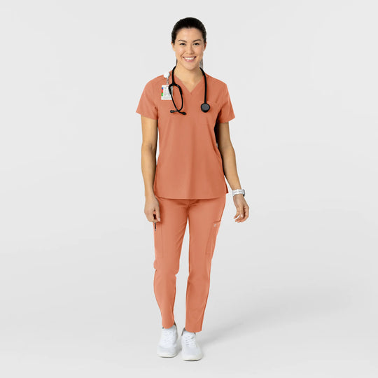 Wink Scrubs Women's Flex-n-Reach Track Scrub Pant Terracotta | scrub-supply.com