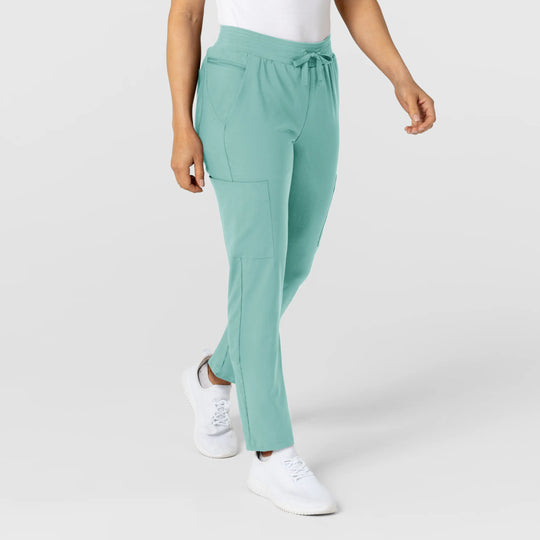Wink Scrubs Women's Flex-n-Reach Track Scrub Pant Turquoise | scrub-supply.com