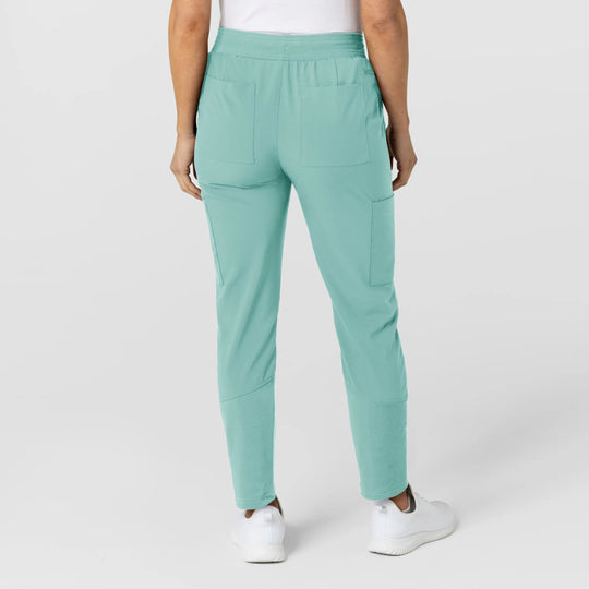 Wink Scrubs Women's Flex-n-Reach Track Scrub Pant Turquoise | scrub-supply.com