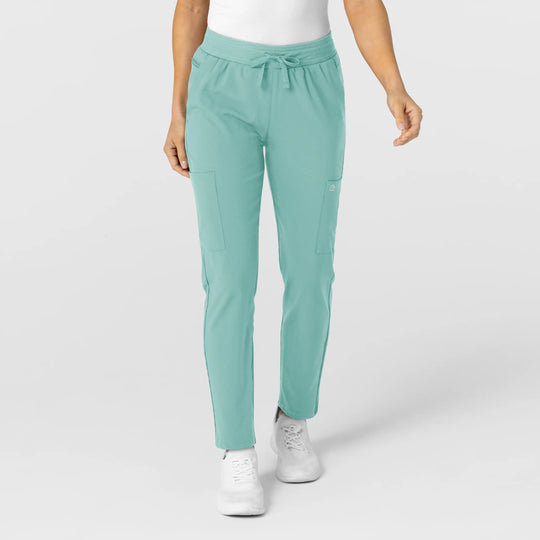 Wink Scrubs Women's Flex-n-Reach Track Scrub Pant Turquoise | scrub-supply.com