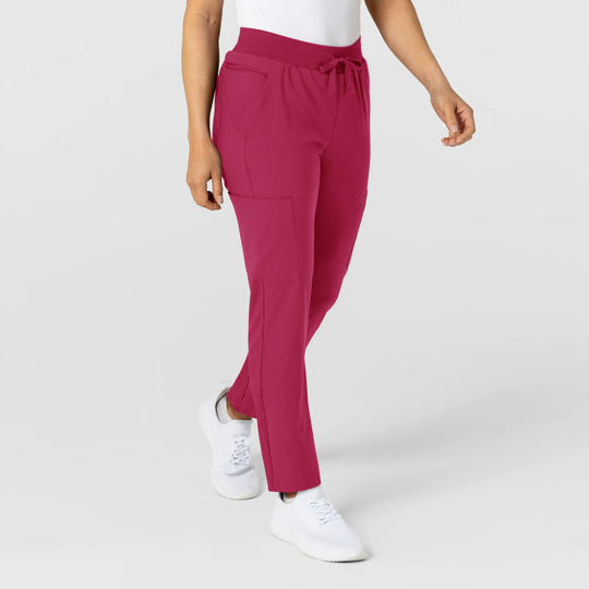 Wink Scrubs Women's Flex-n-Reach Track Scrub Pant Viva Magenta | scrub-supply.com