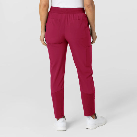 Wink Scrubs Women's Flex-n-Reach Track Scrub Pant Viva Magenta | scrub-supply.com