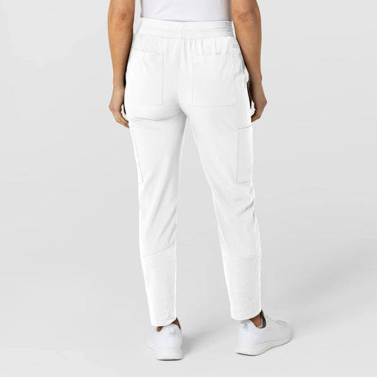 Wink Scrubs Women's Flex-n-Reach Track Scrub Pant White | scrub-supply.com