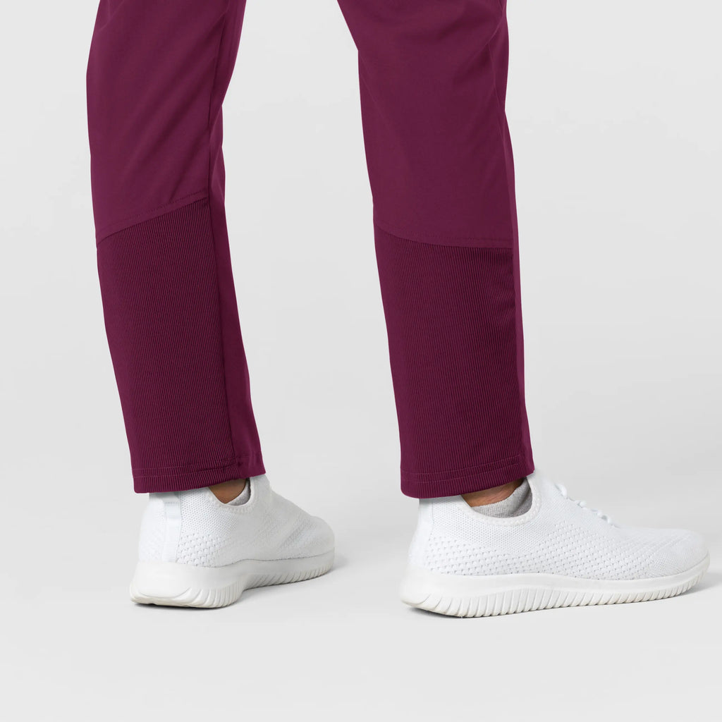 Wink Scrubs Women's Flex-n-Reach Track Scrub Pant Wine | scrub-supply.com