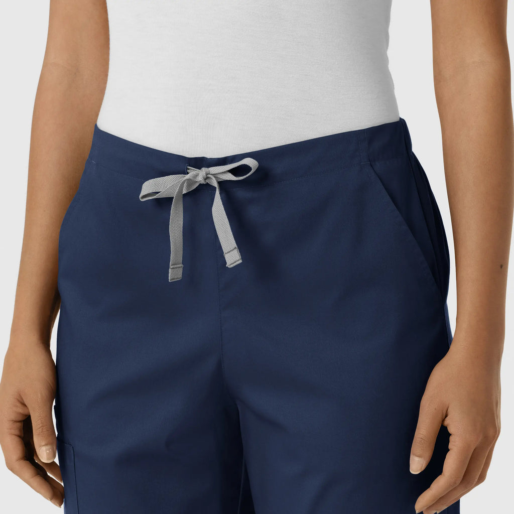 Wink Scrubs Women's Cargo Jogger Scrub Pant Navy | scrub-supply.com