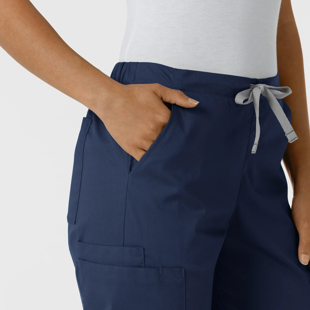 Wink Scrubs Women's Cargo Jogger Scrub Pant Navy | scrub-supply.com