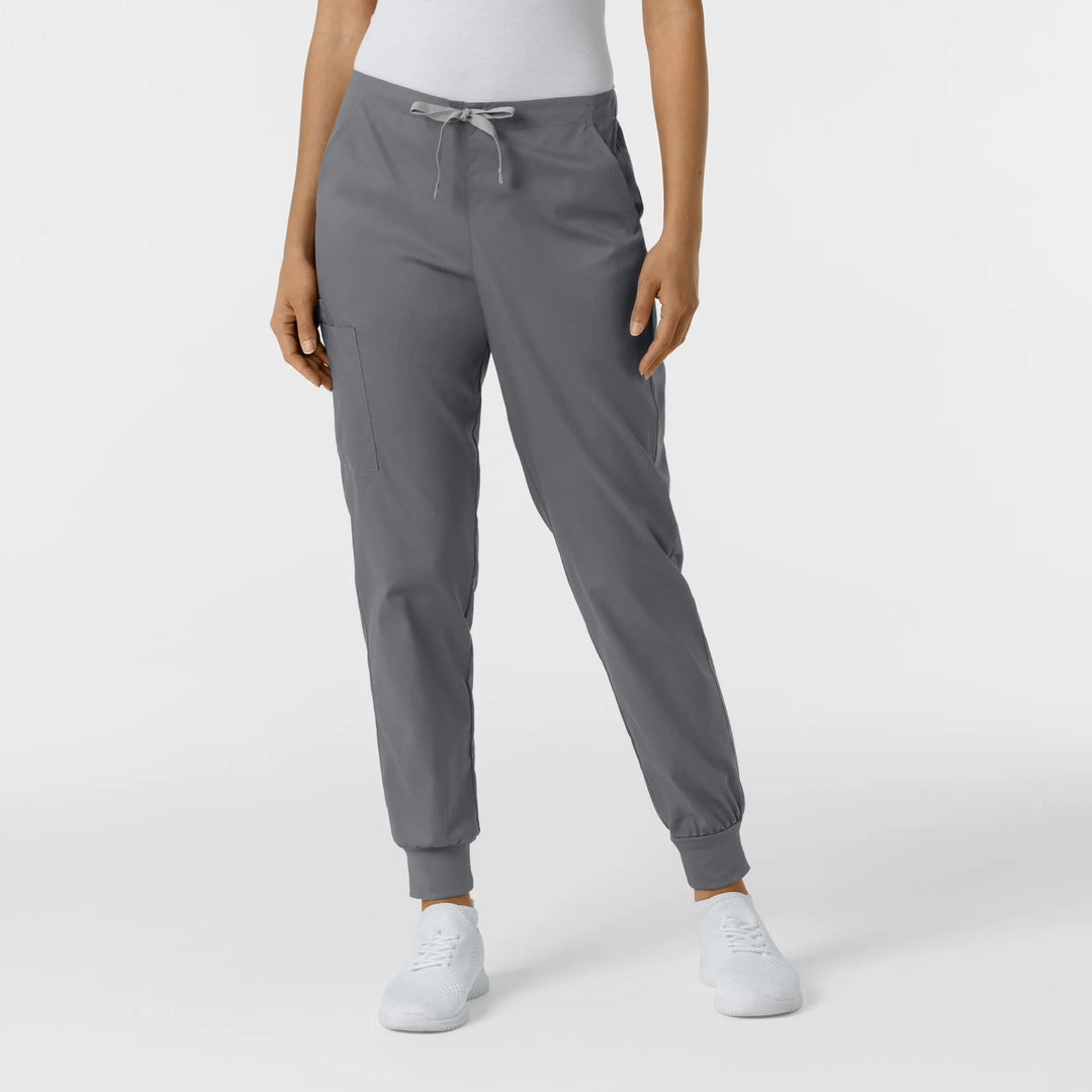 Wink Scrubs Women's Cargo Jogger Scrub Pant Pewter | scrub-supply.com