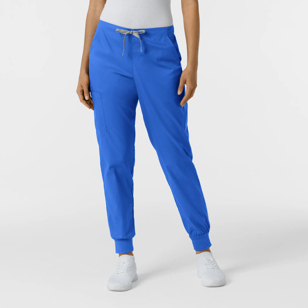 Wink Scrubs Women's Cargo Jogger Scrub Pant Royal Blue | scrub-supply.com