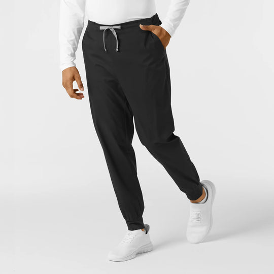 Wink Scrubs Men's Cargo Jogger Scrub Pant Black | scrub-supply.com