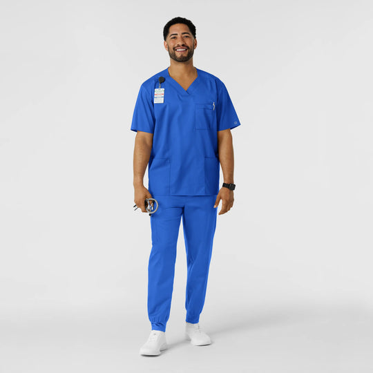 Wink Scrubs Men's Cargo Jogger Scrub Pant Royal Blue | scrub-supply.com