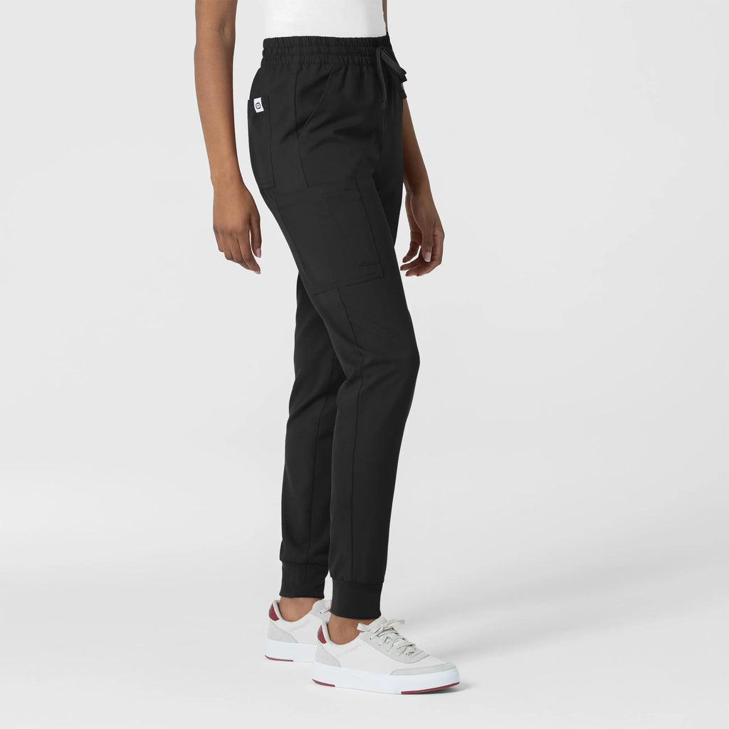 Wink Scrubs Women's Thrive Cargo Jogger Scrub Pant Black | scrub-supply.com