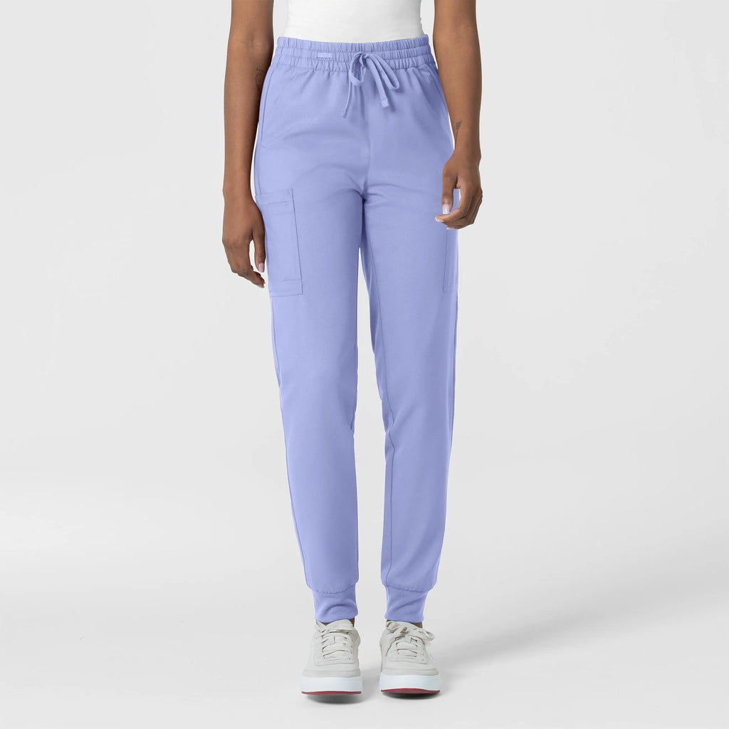 Wink Scrubs Women's Thrive Cargo Jogger Scrub Pant Ceil Blue | scrub-supply.com