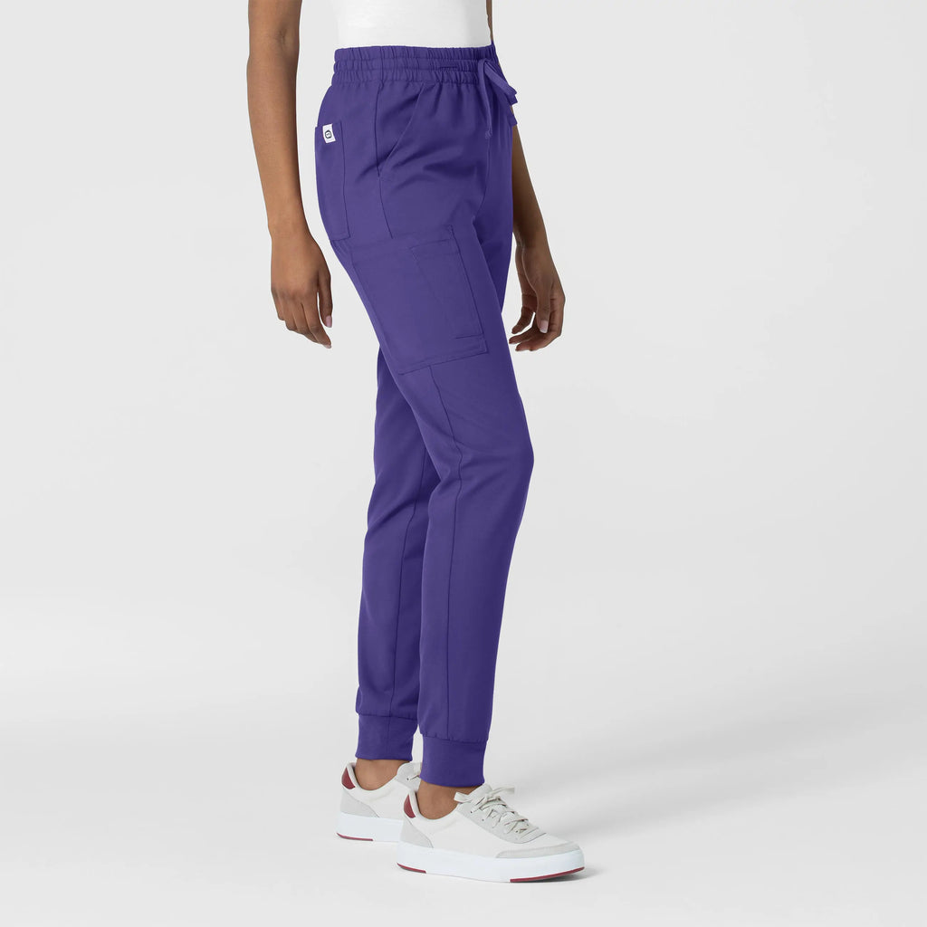 Wink Scrubs Women's Thrive Cargo Jogger Scrub Pant Grape | scrub-supply.com